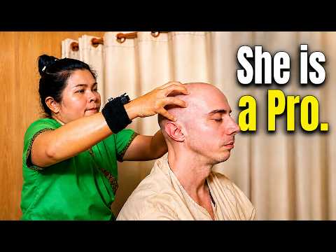 She’s a Pro… One of the Best Thai Head Massages I’ve Had | ASMR