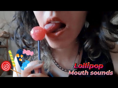 ASMR | Lollipop 🍭 mouth sounds 🍬