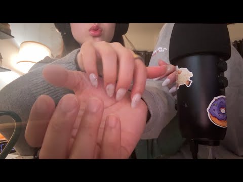 ASMR arm and back scratching (sharp/dull, x marks the spot, tracing games)