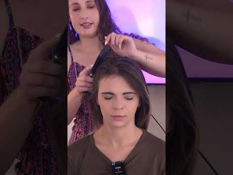 asmr hairplay & hair brushing on a real person