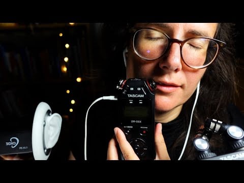 ASMR Pure Ear To Ear Mouth Sounds & Hand Movements Tascam vs. 3 Dio vs. Tascam (no talking)