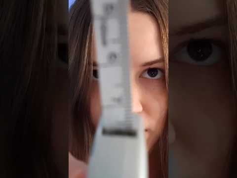 Measuring Your Face 🤔 ASMR #asmr #asmrshorts