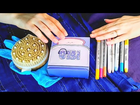 ASMR Gibi Toaster Coasters 🍞 {UNUSUAL TRIGGERS} Coloring a toaster coaster!!