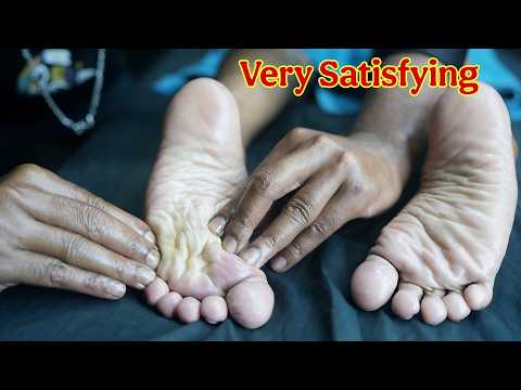 Satisfying Tapping Foot Massage ASMR | Indian Barber Foot Massage For Instant Sleep & Relaxation