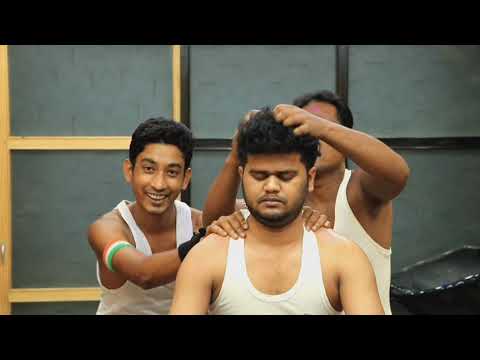 4Hands Indian Massage ASMR With skin crack and neck crack