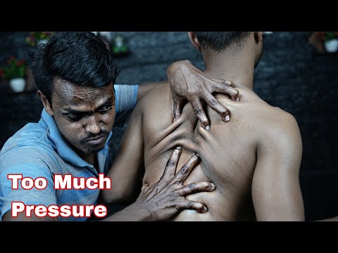 Too Much Pressure ASMR Body Massage By Strong Wrist Barber | Head And Body Massage For Pain Relief