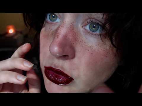 close-up inaudible breathy  whispers to tickle your brain ASMR (lots of mouth sounds)