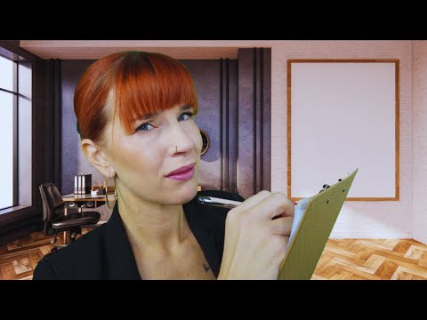 ASMR Roleplay - Das übergriffige  Bewerbungsgespräch (Writing Sounds, Light Trigger)