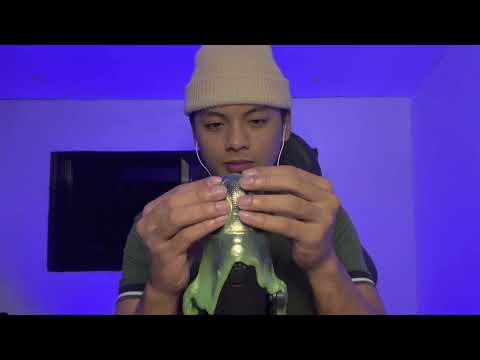 ASMR Slime on Microphone also know as Ocean Sounds (NO TALKING)