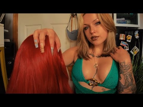 asmr- scalp massage/scratching & hair play  💖 