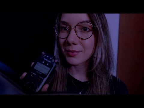 ASMR: Sussurros Incríveis Para o Sono Mais Forte *Bônus com Pincel Na Tela* TASCAM