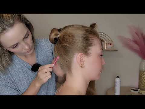 ASMR Perfectionist Clean Girl Slick Back Pontytail With Braiding & Finishing Touches 