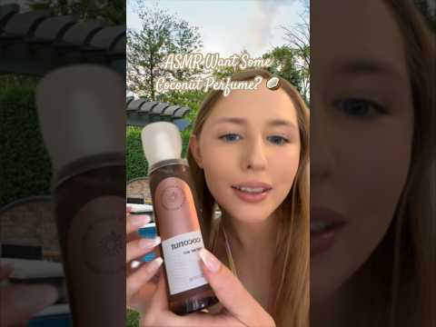 ASMR Coconut Perfume 🥥 #asmrvideos #asmrsound #shorts #tinglesasmr #asmr