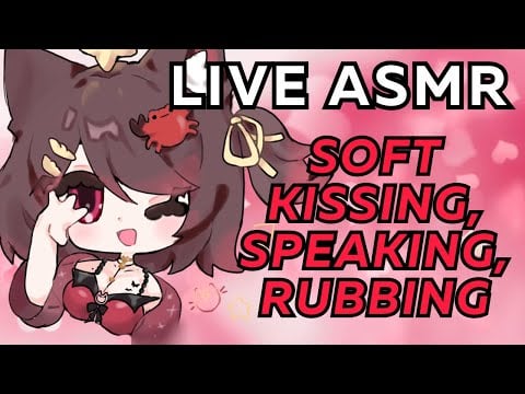【3DIO ASMR】🌸 kitten gf gives you tingles! ♡ soft kissing, speaking, ear rubbing