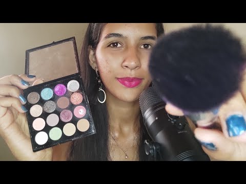 ASMR AMIGA TE MAQUIANDO NA ESCOLA 📚