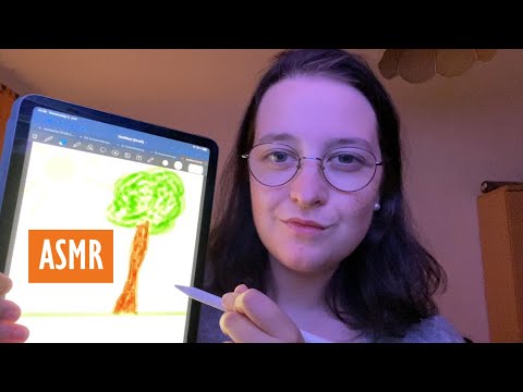 ASMR - Auf iPad rumkritzeln - Whispering, Personal Attention, Lofi (german/deutsch)