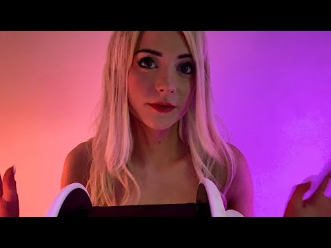 ASMR whispered hypnosis for deep sleep 😴 (visual triggers, hand movements, ear massage)