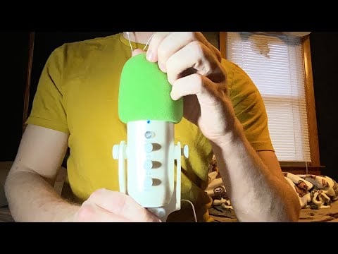 10 Minute ASMR| Loud Mic Triggers with Green Cover