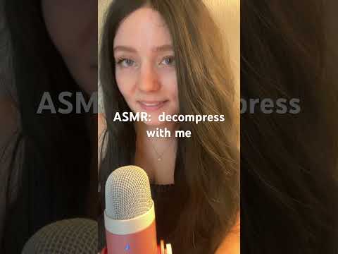decompress with me 🤍#asmr #sleepasmr #afterwork #comfortaudio #whisper