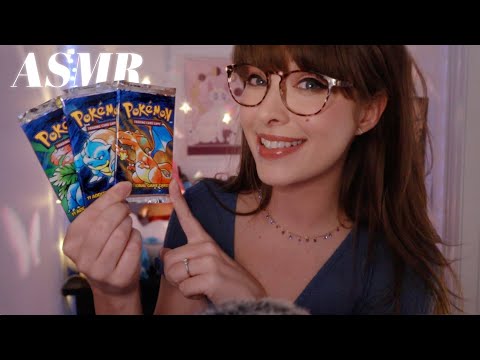 ASMR 🔥💧🍃 Pokémon Card Base Set Pack Opening! (( with Giveaways & 100,000 Celebration! ))