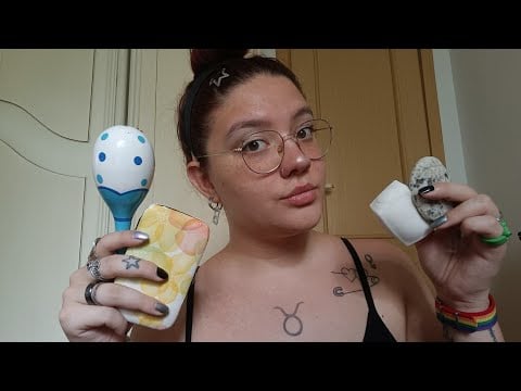 10 MINUTI DI PURO RELAX (Mouth Sounds, Tapping, Squishy, Maracas,Vetri Levigati,Spugne) | ASMR ITA😴💜