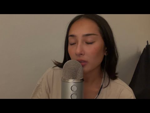 ASMR so pure and slow mouth sounds in my pyjamas 🛏