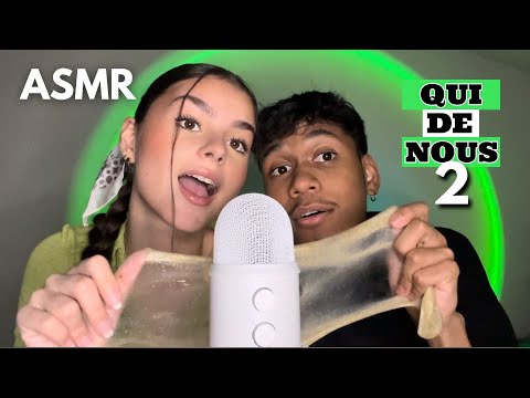 ASMR - QUI DE NOUS 2 AVEC MON COPAIN (chuchotements, slime)