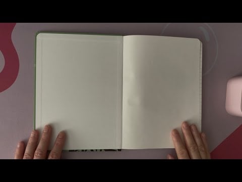 ASMR Flipping Through A Tree Patterned Notebook | No Talking