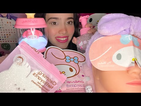 ASMR: ROLE-PLAY TE HAGO TU SKIN CARE CON PRODUCTOS KAWAII