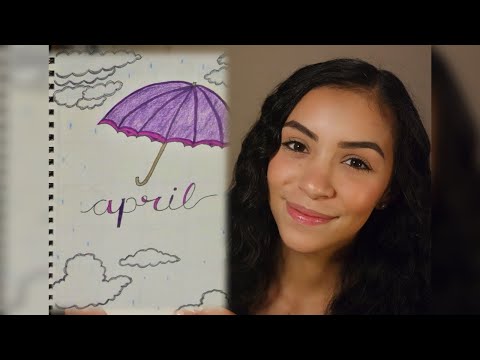 ASMR | Relaxing Bullet Journal Plan with me [April 2020] | Soft Spoken