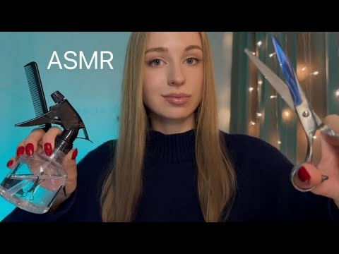 [ASMR] BARBER 💇♂️ Caring for YOU 🩵 ASMR Care for YOUR HAIR and SKIN 😴