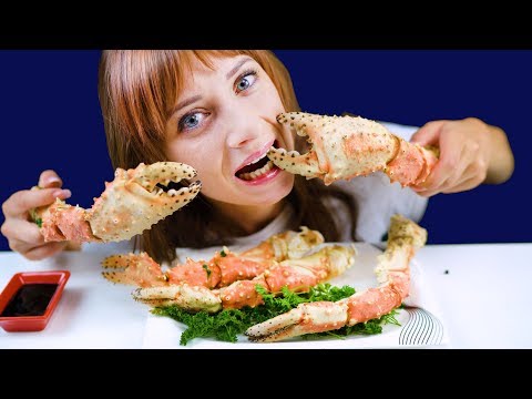 ASMR KING CRAB LEGS (EATING SOUNDS) No Talking | LILIBU-ASMR