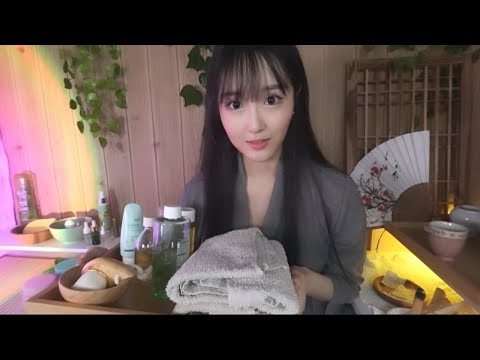 ASMR(Sub✔) Winter Hot Spring Spa to melt your bodyㅣRole PlayㅣPersonal AttentionㅣLayered Sounds