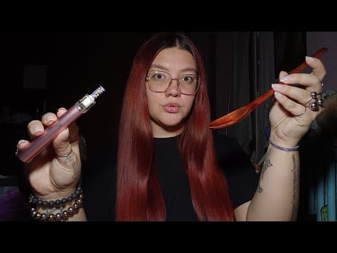 LOFI ASMR (Hair Brushing, Mouth Sounds, Hand Movements, Smoking) 😴💜 | ASMR ITA
