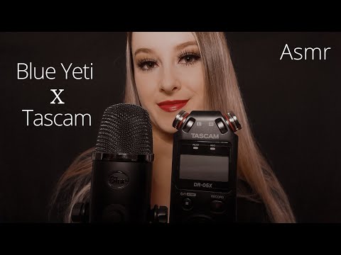 ASMR TASCAM vs BLUE YETI | QUAL VOCÊ PREFERE? | Os melhores gatilhos para relaxar e dormir