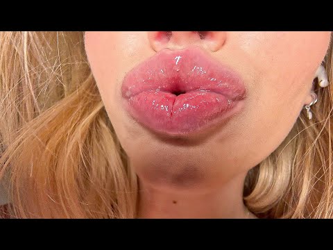 ASMR - Sticky Lipgloss Application + Mouth Sounds