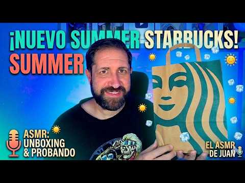 ASMR PROBANDO LA NUEVA COMIDA DE STARBUCKS SUMMER 2026 🍕✨