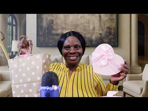 Birthday Unboxing ASMR Hard Candy Eating Sounds