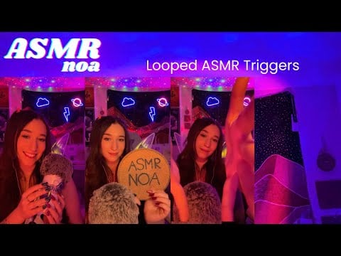 Looped ASMR Triggers | Tapping, Energy Rain & Whale Dive