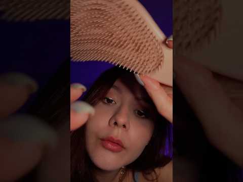 ASMR- Posso pentear seu cabelo? 🤍 #asmr #asmrbrasil #relax