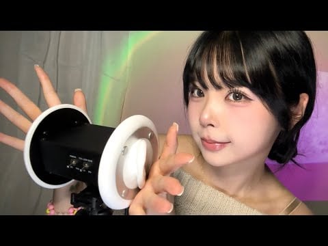 ASMR 1시간 | 습기 가득한 귀 마사지와 빠른 귀 탭핑 👂