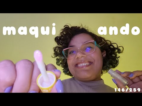 ASMR MAQUIANDO VOCÊ DEITADO 💖✨
