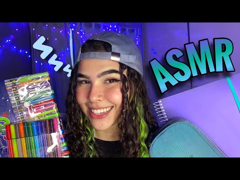 ASMR | MEU MATERIAL ESCOLAR 2022 (ensino médio)