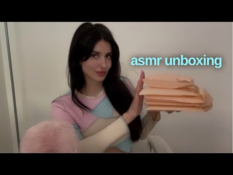 ASMR unboxing haul🧜🏼‍♀️🦄nail sets💅🏻💕🎀