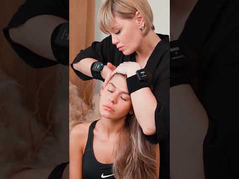 ASMR relaxing neck and facial massage for girl #asmrmassage