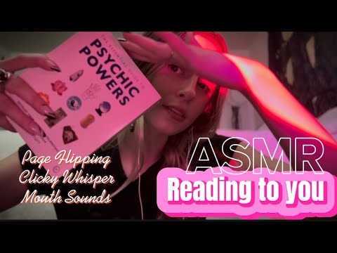 ASMR- Semi Inaudible & Clicky whispering Reading To You, Page flipping 💤🩷