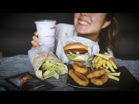 HESBURGER MUKBANG 🍟🍔 🥤 ASMR