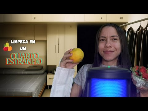 ASMR ROLEPLAY FAXINA EM UM QUARTO ESTRANHO 🍌🍍🍉