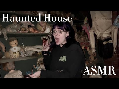 ASMR in a HAUNTED HOUSE?! 👻 tapping, scratching, etc around Lake Hickory Haunts 👁️