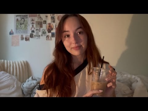asmr bestie facetime yap 🤍 close whisper, book tapping, fabric scratching